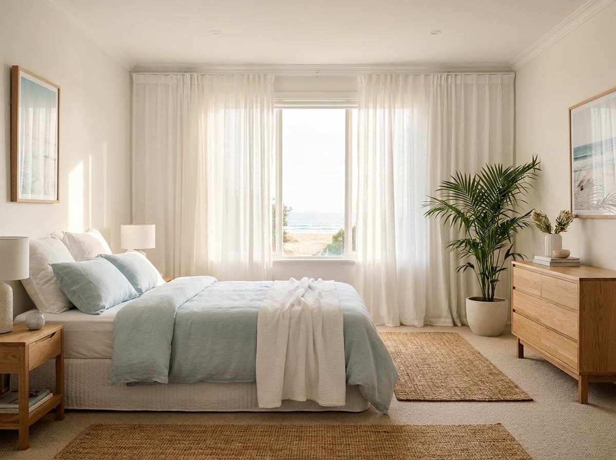 Breezy coastal room in Elwood